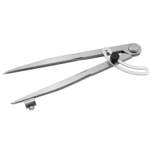 2pcs 8 Inch Compass 200mm Precision Wing Divider Scribe Tool with Pencil Holder for Geometry, Wood, Metal and Leather