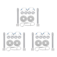 3X Universal Mount Bonnet Hood Pin Lock Latch Kit Racing Sport Car Alloy Silver