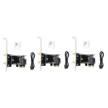 3X NGFF M.2 to PCIE Network Card Adapter Supports Wireless
