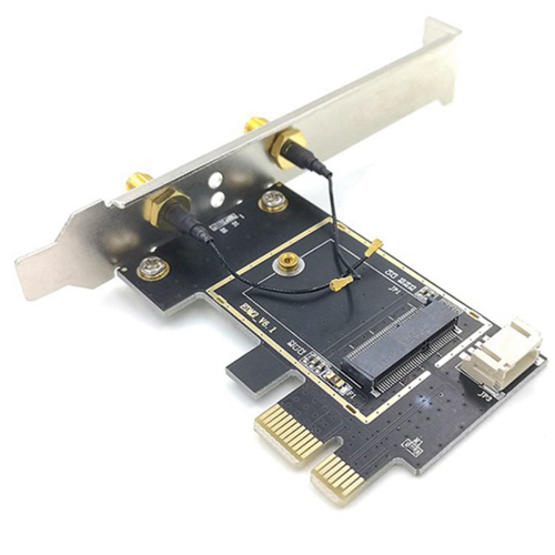 3X NGFF M.2 to PCIE Network Card Adapter Supports Wireless 1