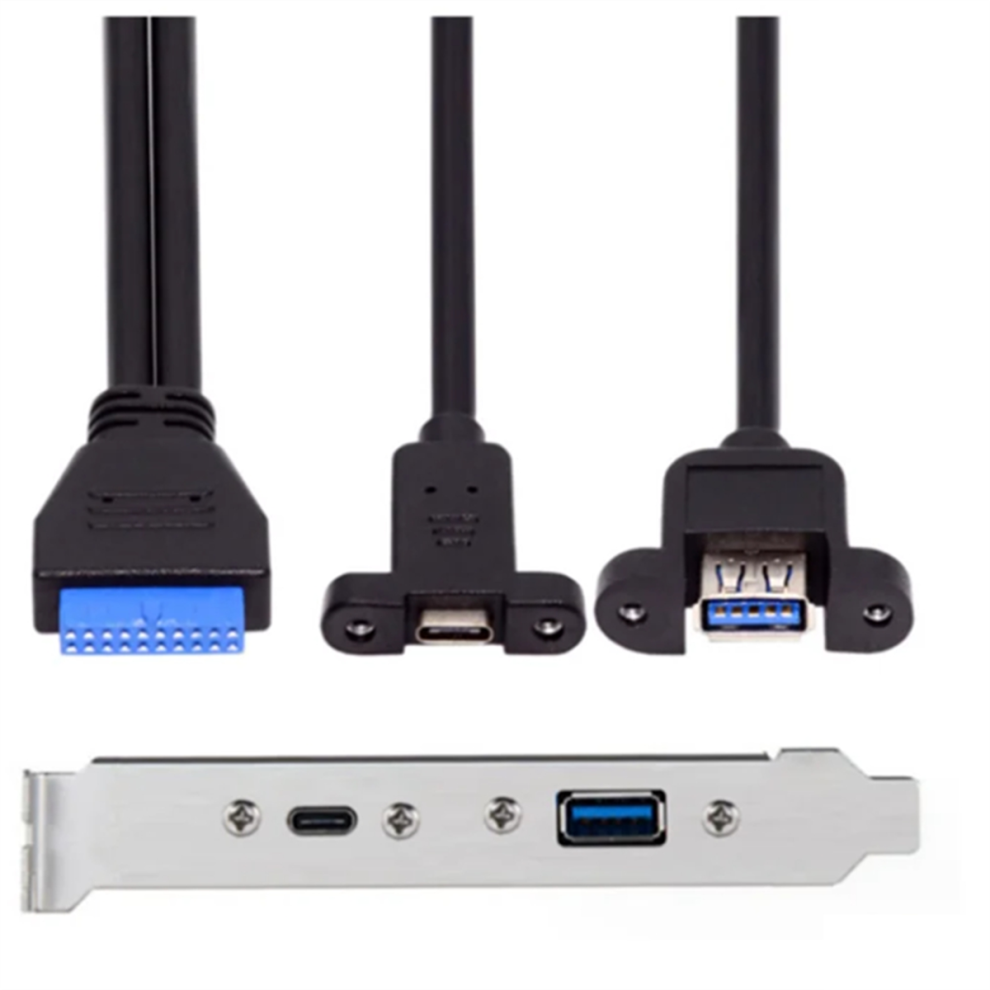 5Gbps Rear Usb 3.1 Port Expansion 20Pin To Type-C Female Data Cable 4854095596223