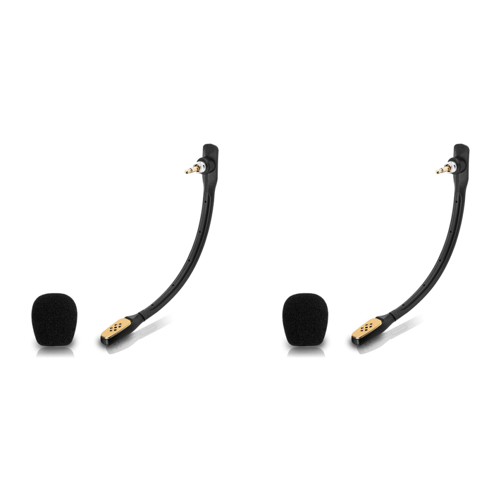 2X Replacement Gaming Headphone Omnidirectional Noise Cancelling Microphone For Astro A40 Headphones- Black 4854095502736