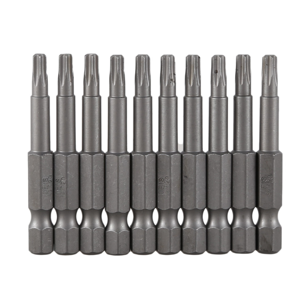 6.3Mm Hexagon Shank 4Mm T20 Magnetic Tip Torx Screwdriver Bits 60 Pcs 4854095502095