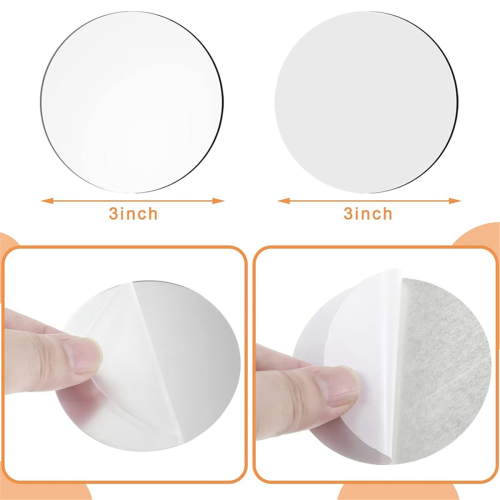 25Pcs Mini Adhesive Small Round Mirror for Crafts(3 Inch in Diameter) 1