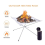 Portable Fire Pit Outdoor Metal Holder Brackets,Medium 2