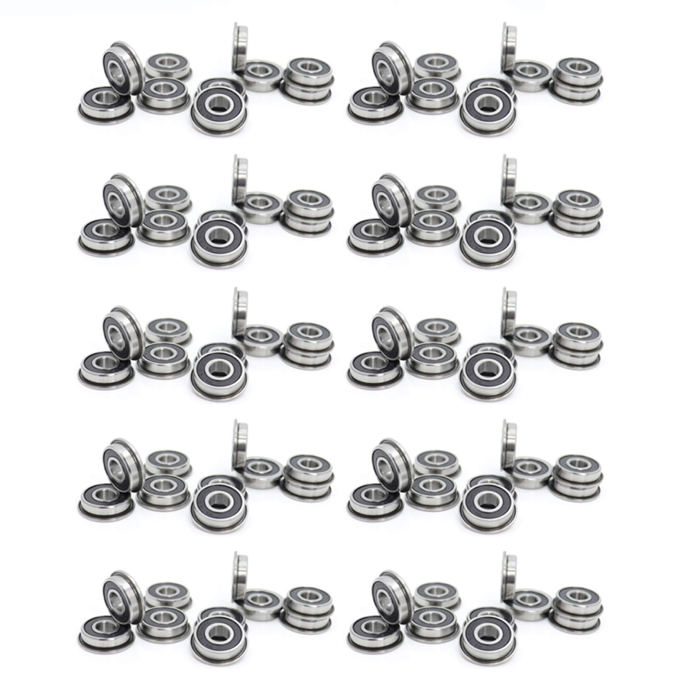 100Pcs F695- Bearing 5X13x4mm Flanged Miniature Deep Groove F695rs For Voron 2/3 3D Printer 4854095506710