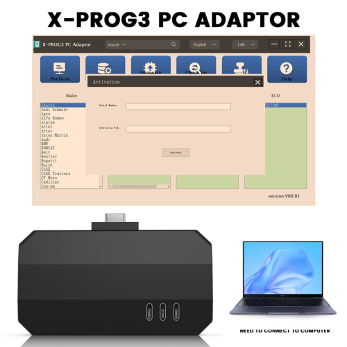 X-PROG3 PC Adaptor for Read/Write On-Board EEPROM Chip Data 2