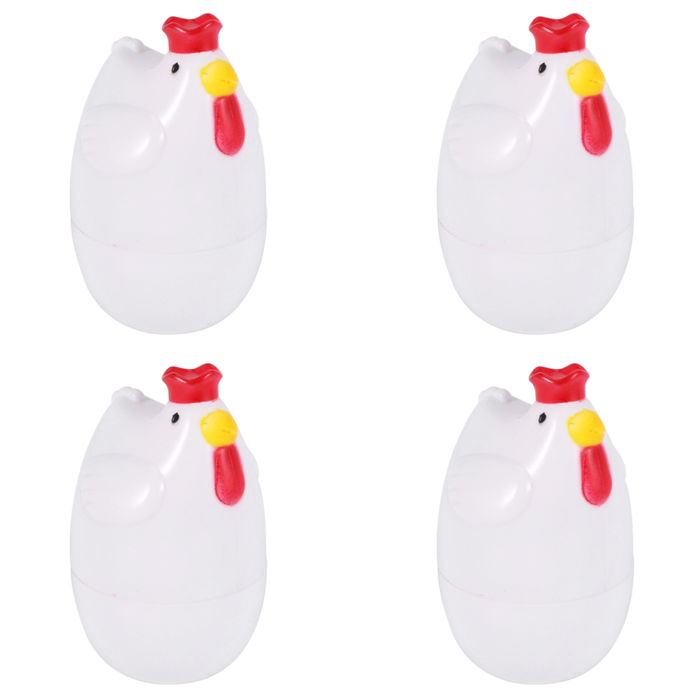 Chick-Shaped 4 Boiled Egg Steamer Pestle Microwave Cooker Cooking Tools Kitchen Gadgets Accessories 4854095512094