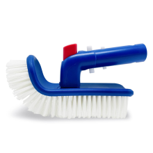 2X Pool Brush for Step & Corner, Rotatable Hand Scrub with Fine Bristles Cleaning Swimming Pools