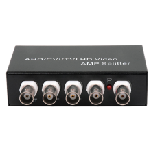 3X Signal 1 in 4 Out AHD/CVI/TVI Video Splitter HD Coaxial Camera,Black