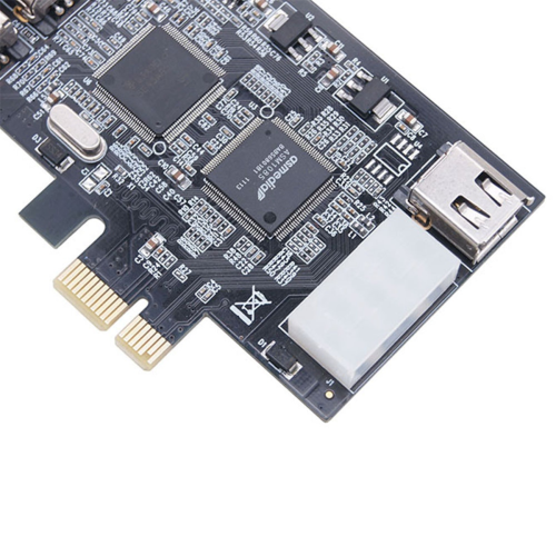 PCI-E 1X IEEE 1394A 4 Port(3+1) Firewire Card Adapter 2