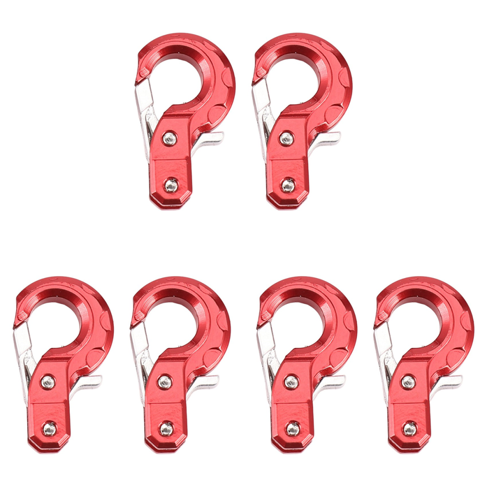 6X Rc Crawler Accessories With Trailer Hook For 1/10 Axial Scx10 90046 Cc01 D90 D110 Trx4, Red 4854095514616