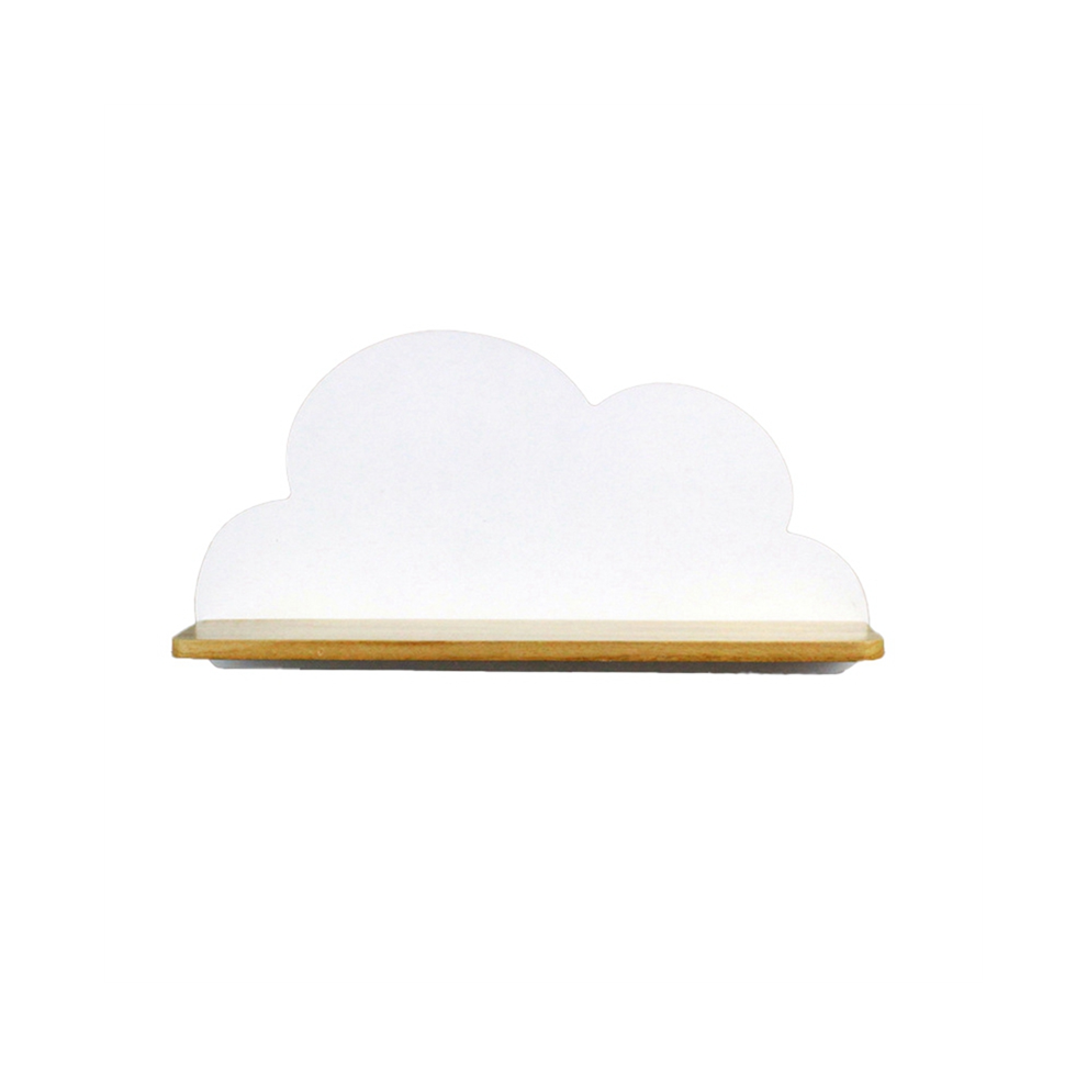 Wall Shelf Cloud Mount Rack Storage Wood Decor Mounted Shelving 4854095523250