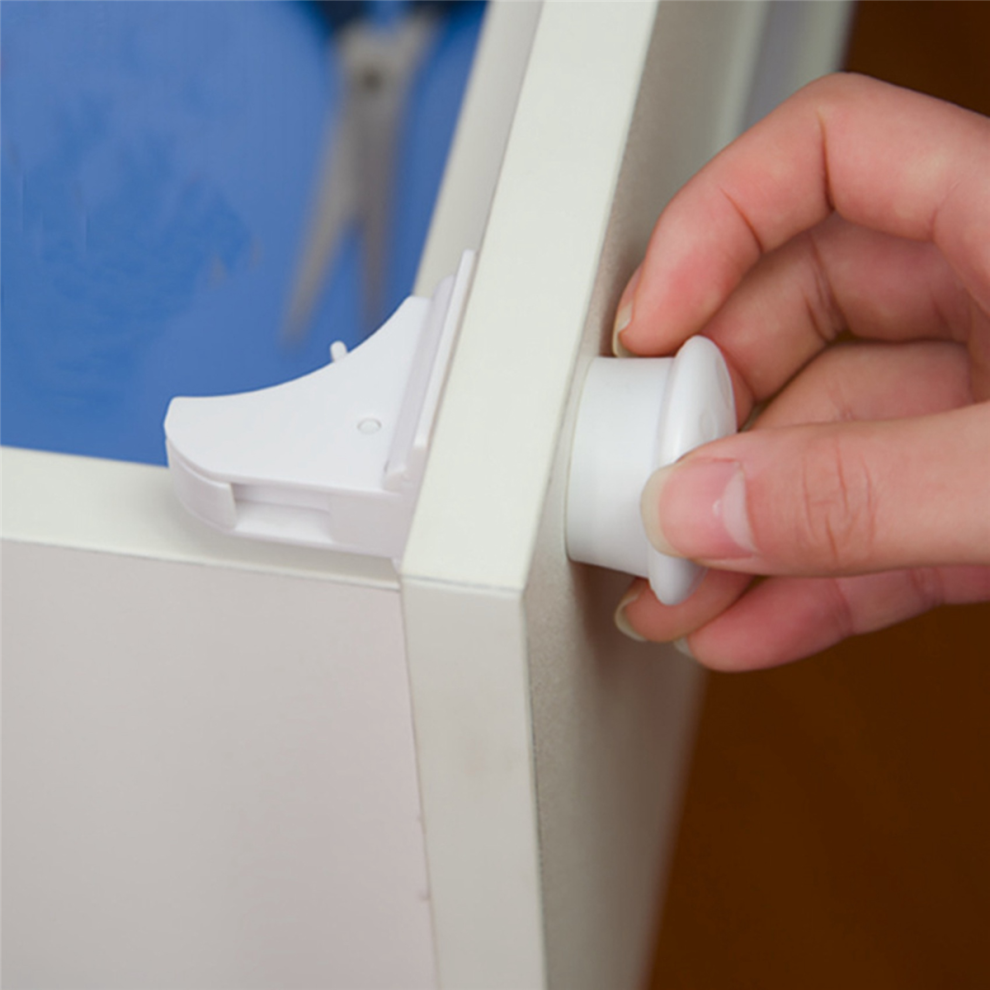 30+6 Magnetic Cabinet Locks Child Proof Cupboards Drawer Kids Lock Catch 4854095522901