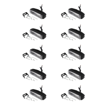 4 Inch 30W LED Forklift Truck Warning Lamp Safety Working Light Bar Warehouse Danger Area Light,10-80V (10Pcs)
