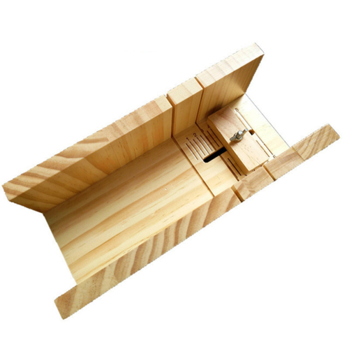 2X Handmade DIY Soap Cutting Tool, Rubber Wood Adjustable Device, Simple Making Fixed Support Supplies