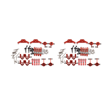 2X Metal Full Set Upgrade Parts for 1/28 K969 K979 K989 K999 P929 P939 Rc Car Parts,Red