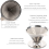 2X pour Over Coffee Dripper Reusable Drip Cone Filter Portable Maker Home Office Camping 5