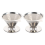 2X pour Over Coffee Dripper Reusable Drip Cone Filter Portable Maker Home Office Camping 1