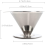2X pour Over Coffee Dripper Reusable Drip Cone Filter Portable Maker Home Office Camping 3