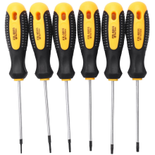 2Set -V Torx Screwdriver Set with Hole Magnetic T5-T10 Screw Driver Kit for Telephone Repair Hand Tool