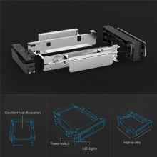 1106SS 3.5Inch Trayless Hot Swap Mobile Rack CD-ROM SSD Adapter