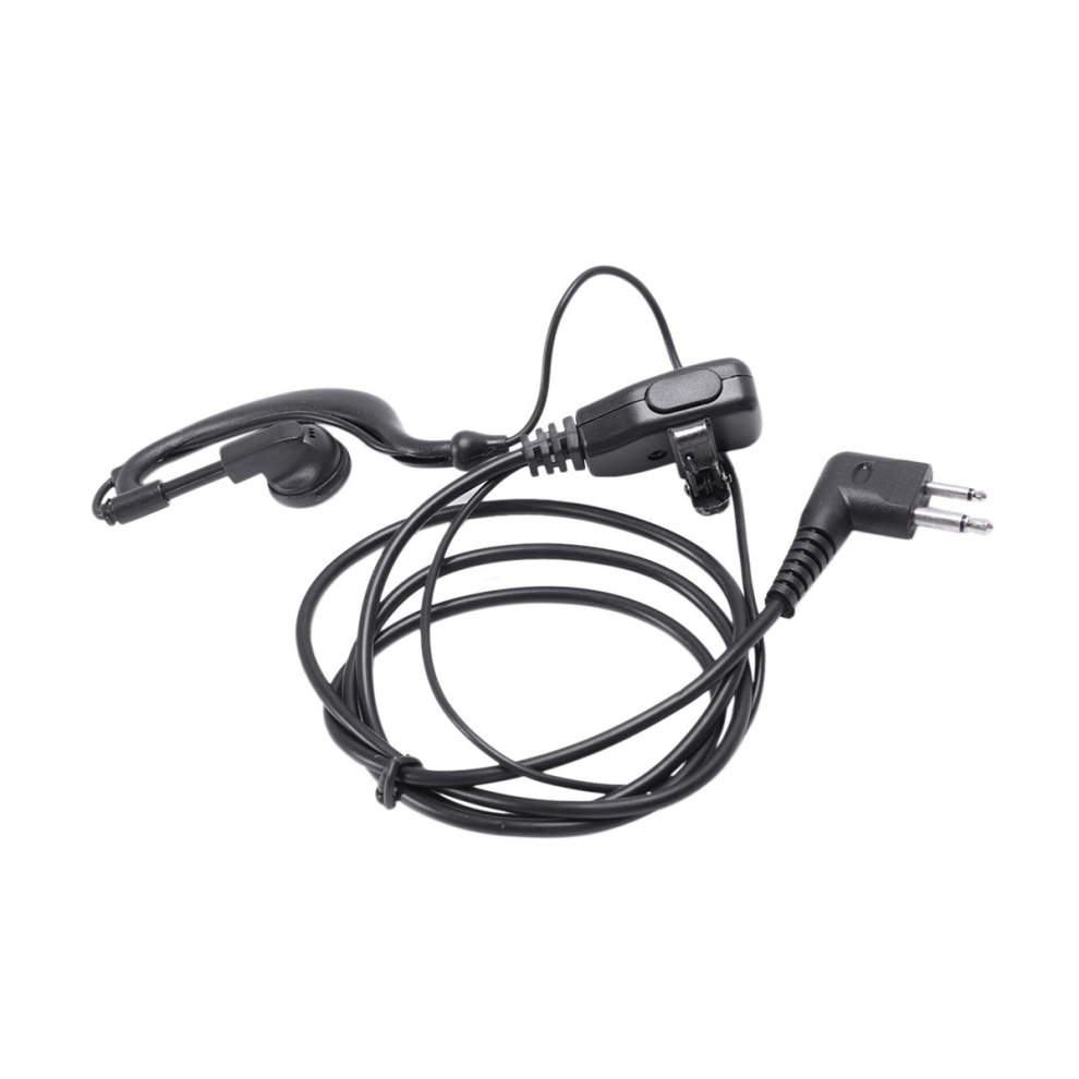 5X 2Pin Ptt Headphones Earpiece For Gp88 Gp68 Gp300 Gp88s Gp3688 Gp3188 Dep450 Ep450 Walkie Talkie Black 4854095534683