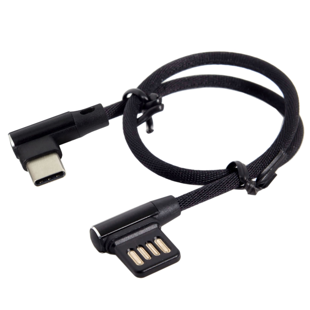 5X Usb-C 3.1 Type-C To Left Right Angled 90 Degree Usb 2.0 Data Cable With Sleeve For Tablet & Phone 15Cm 4854095534669