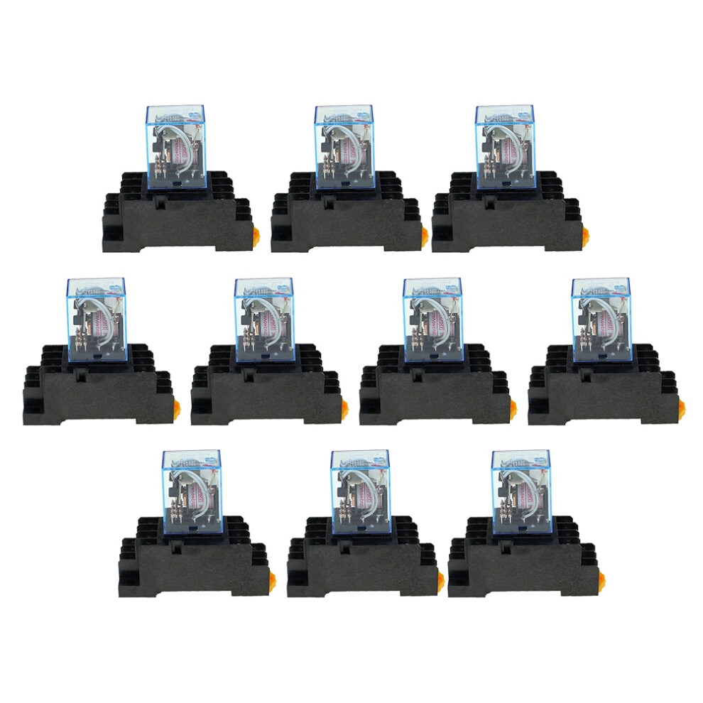 10Pc My4nj 14Pin Electronic Mini Electromagnetic Relay 5A Coil,Ac220v 4852447562186