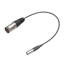 2X 3 Pin Male to XLR Mini Plug Audio Cable Connector Microphone
