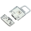 12X Metal Snap Suitcase Lock 30X43mm Silver 4