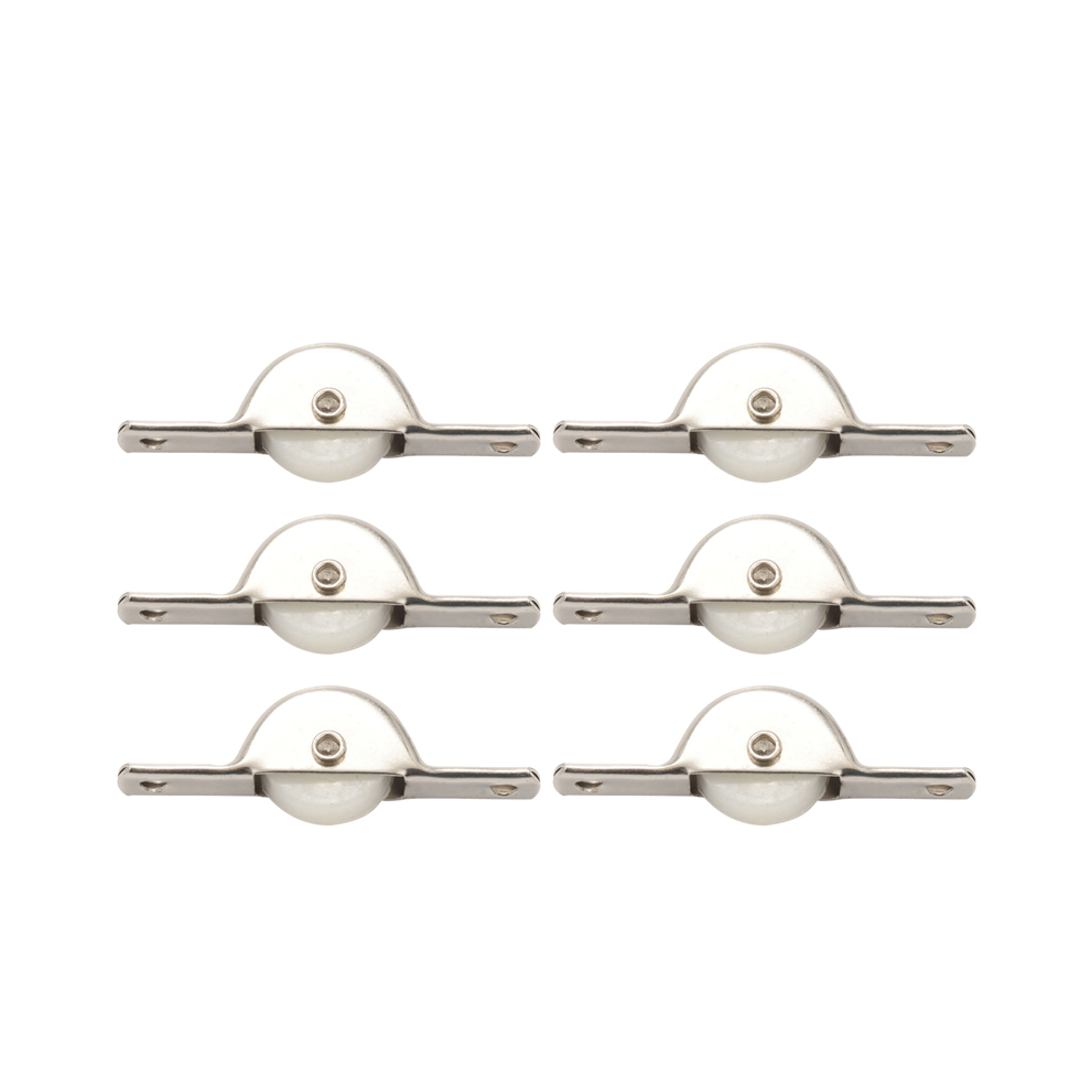 100Pcs Door Window Cupboard Drawer Bin Single Nylon Sliding Roller Pulley Wheel 4854095539435