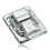 12X Metal Snap Suitcase Lock 30X43mm Silver 2