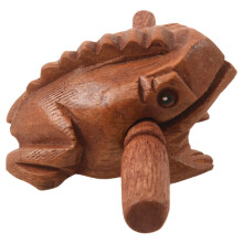 5X Carved Croaking Wood Percussion Musical Sound Frog Tone Block Toy