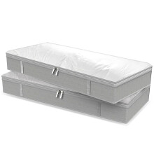6X Foldable Under Bed Bags Large Storage Boxes Thick Breathable Underbed Clothes Organizer