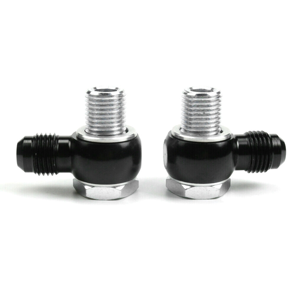 4X For 6An X 1/4 Npsm Turbo 350 400 700R4 4L60e Transmission 90 Degree Banjo Fittings 4852447564906