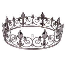 Gothic Full Crown - for Men & Boys, Goth Prince Prom Hats