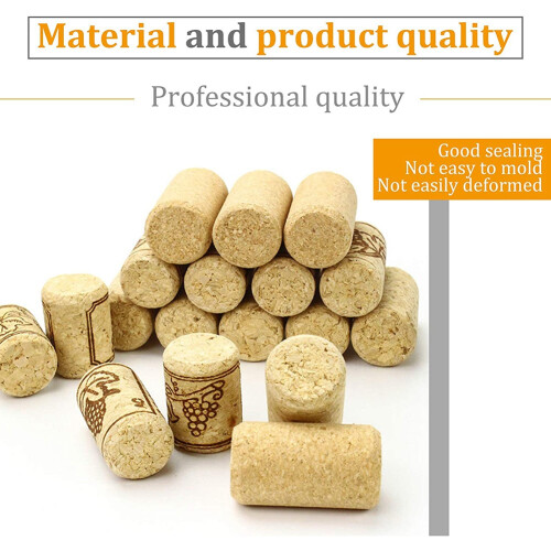 Wine Corks, Wooden Cork Bottles for Natural Corks 2