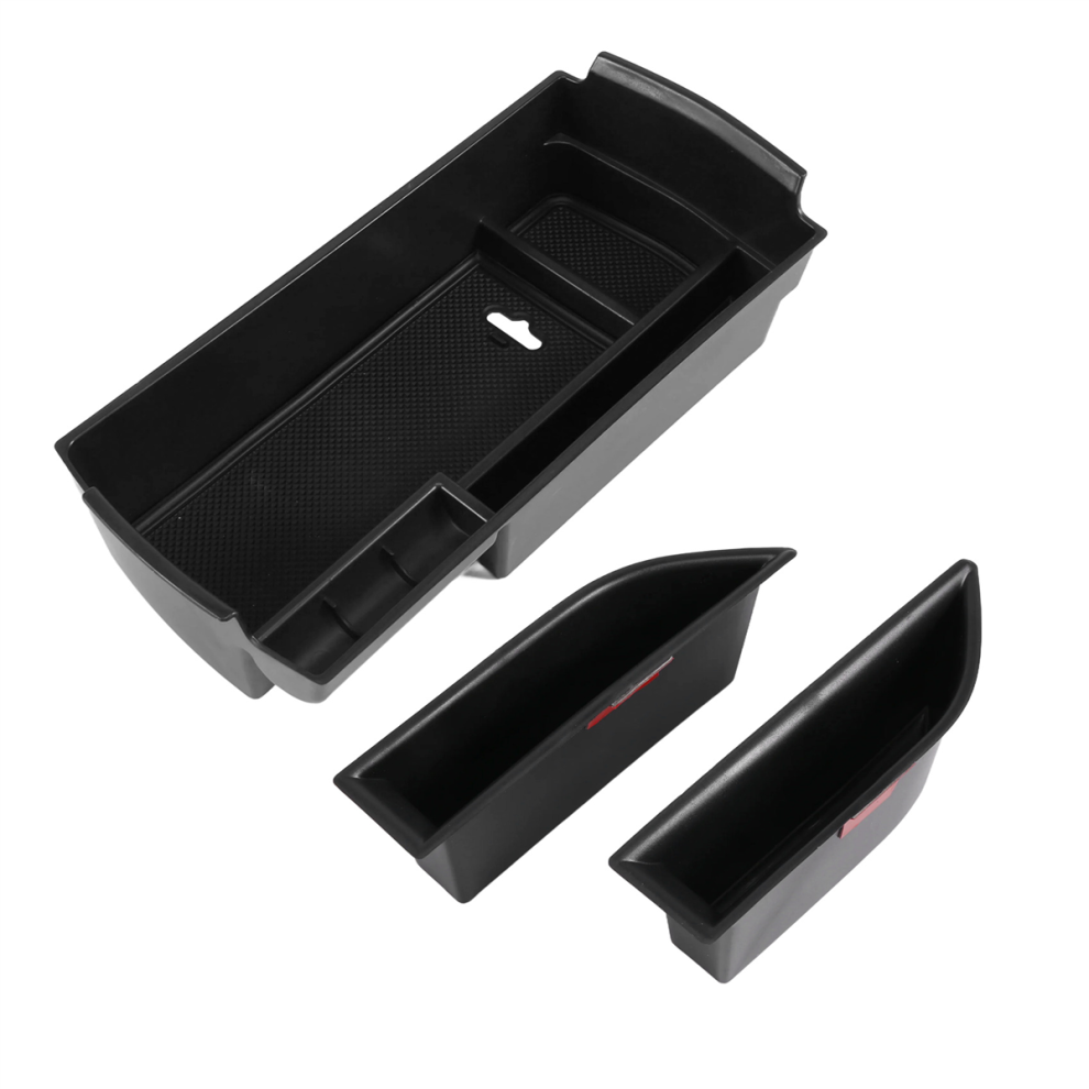 Armrest Storage Box, For 3008 3008Gt 5008 2017-2020 Black 4852447582900