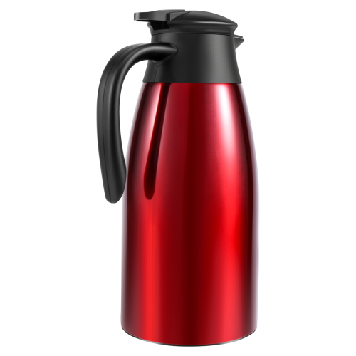 Red 304 Stainless Steel 2L Thermal Flask Vacuum Insulated 2