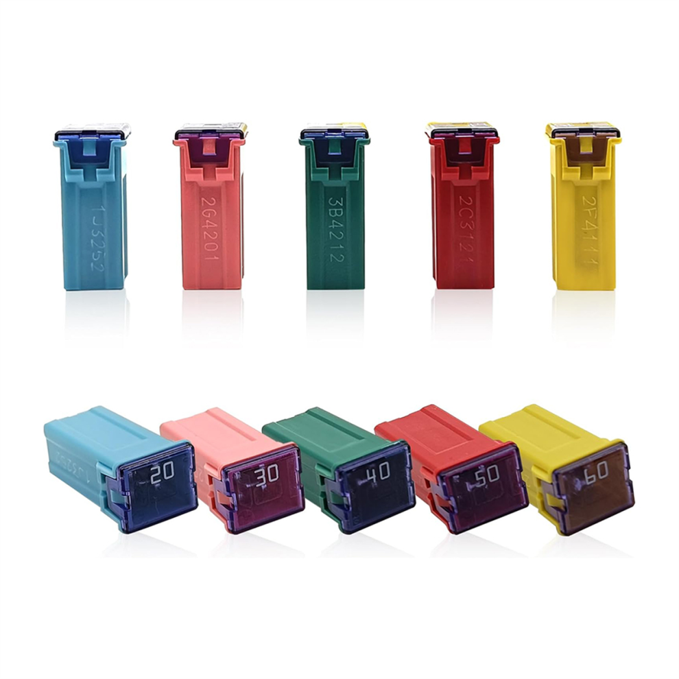 10Pcs Automotive Tall Profile Box Shaped Micro-Fuses Fuse Blue/Pink/Red 4852447593036