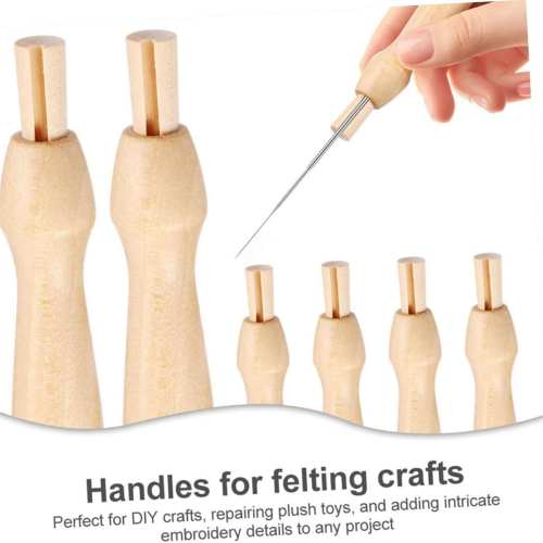 16pcs Poking Fun Tool Felting Needles Handles Needle 1