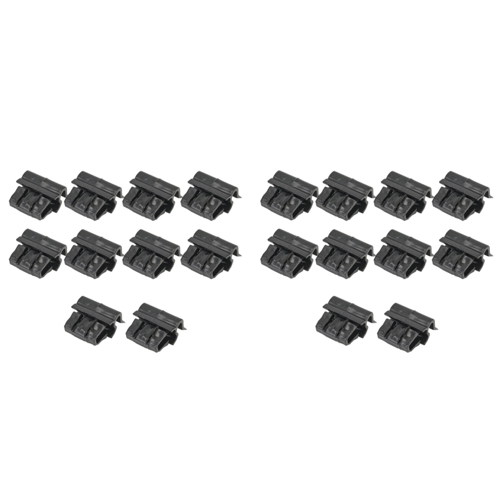20Pcs For Front Trunk Car Plastic Buckle Hood Box Clip 1472872-00-C Black 4852447593289
