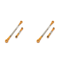 2X Metal Steering Rod Servo Link for HB Toys ZP1001 ZP1002 ZP1003 ZP1004 1/10 RC Crawler Car Upgrade Parts,Yellow