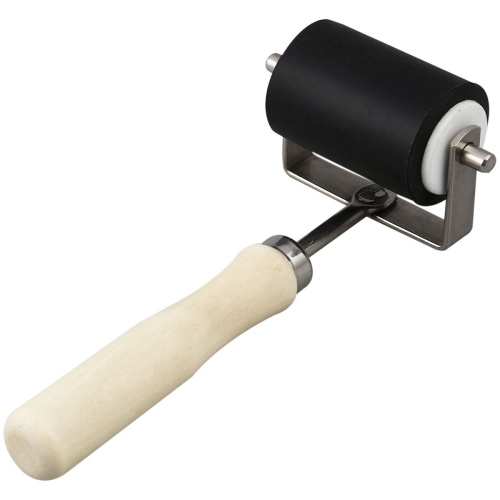 2pcs 5cm Heavy Duty Hard Rubber Roller Printing Inks Brayer Art Craft Tool 1