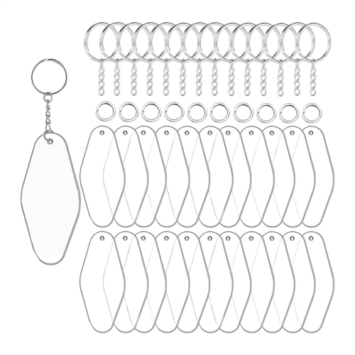 Including 30 Acrylic Sheets, Keychain Rings, and Jump Rings