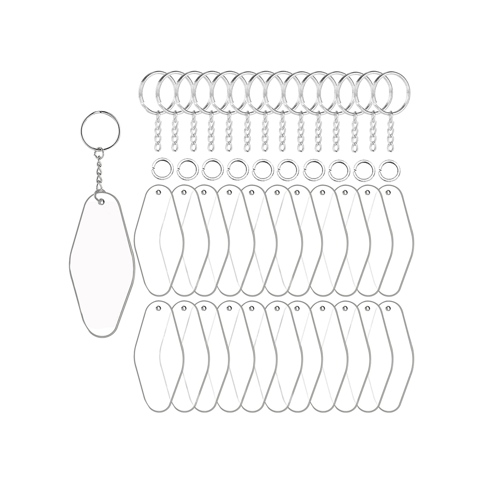 Including 30 Acrylic Sheets, Keychain Rings, And Jump Rings 4852447503974