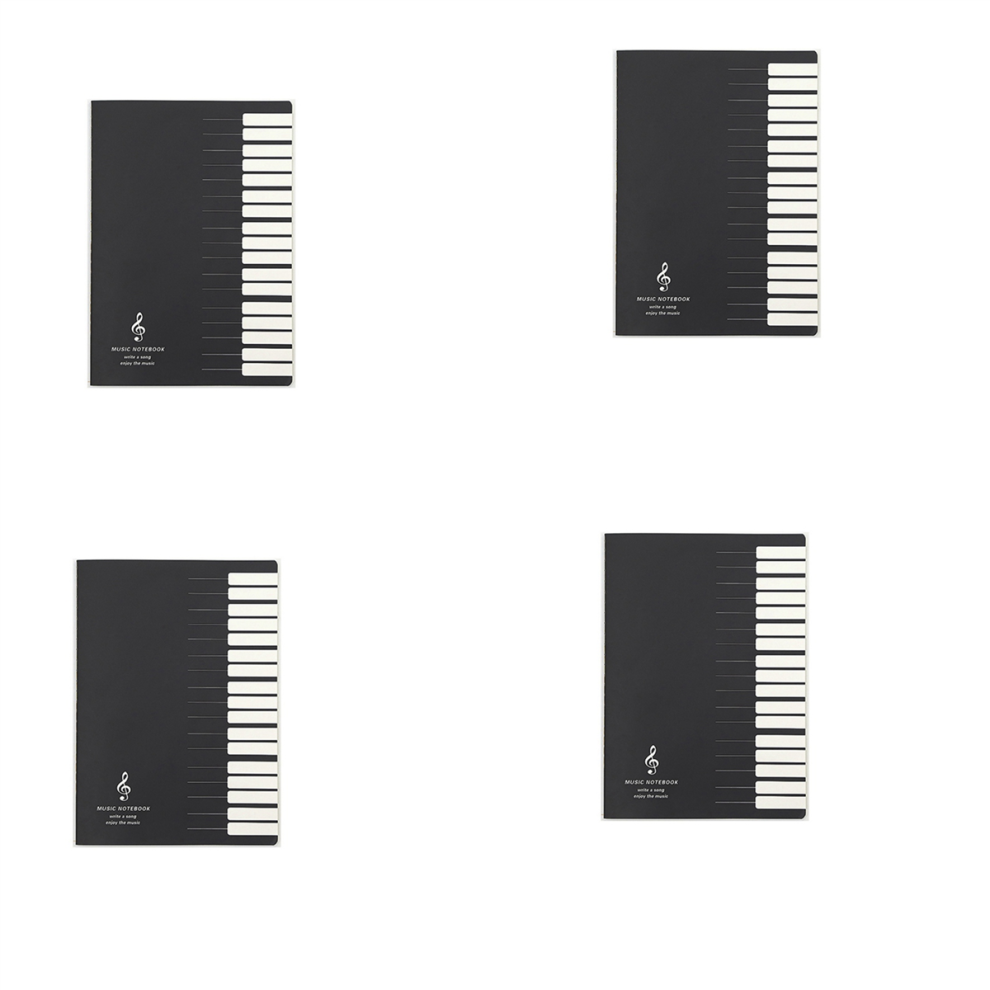Photos - Notebook 4X Five Lines Music Notes Tab Staff Stave