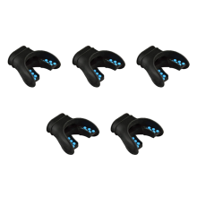 5X Snorkel Mouthpiece Regulator Diving Universal Accessory Replacement Scuba Silicone Respirator Blue