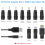 2X DC Power Cord USB to 5.5X2.1 Multifunctional Dc Interchangeable Plug 4